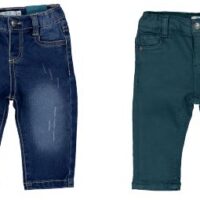 PANTALONE FAKE DENIM BABY BOY