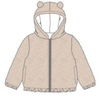 GIUBBINO C/CAPP. IMBOTTITO PELLICCETTA BABY GIRL