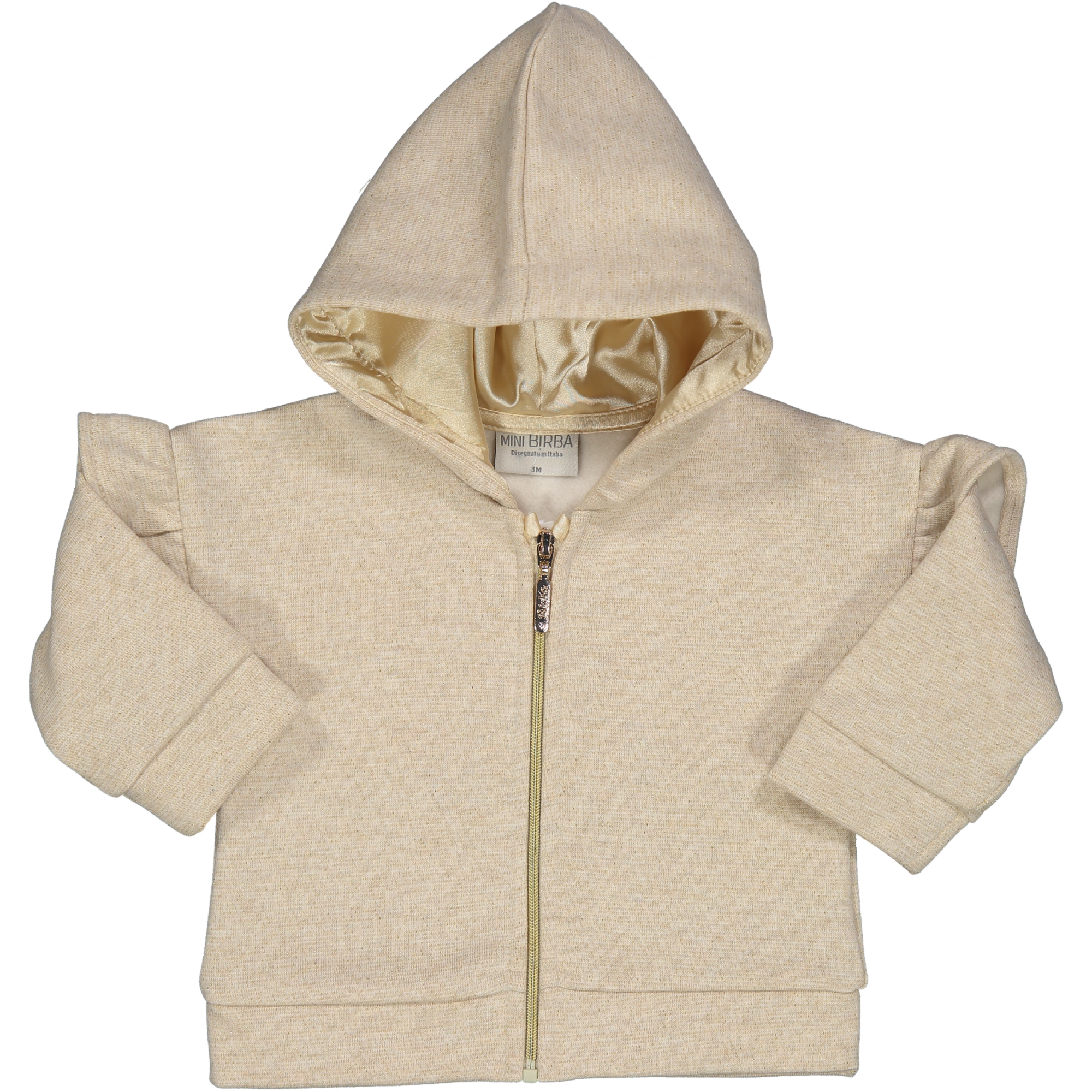 MAGLIA Z/L C/CAPP FELPA INVERNALE E LUREX BABY GIRL