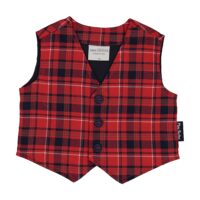 GILET TESSUTO SCOZZESE STRETCH BABY BOY