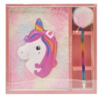DIARIO UNICORNO CON PENNA PON-PON